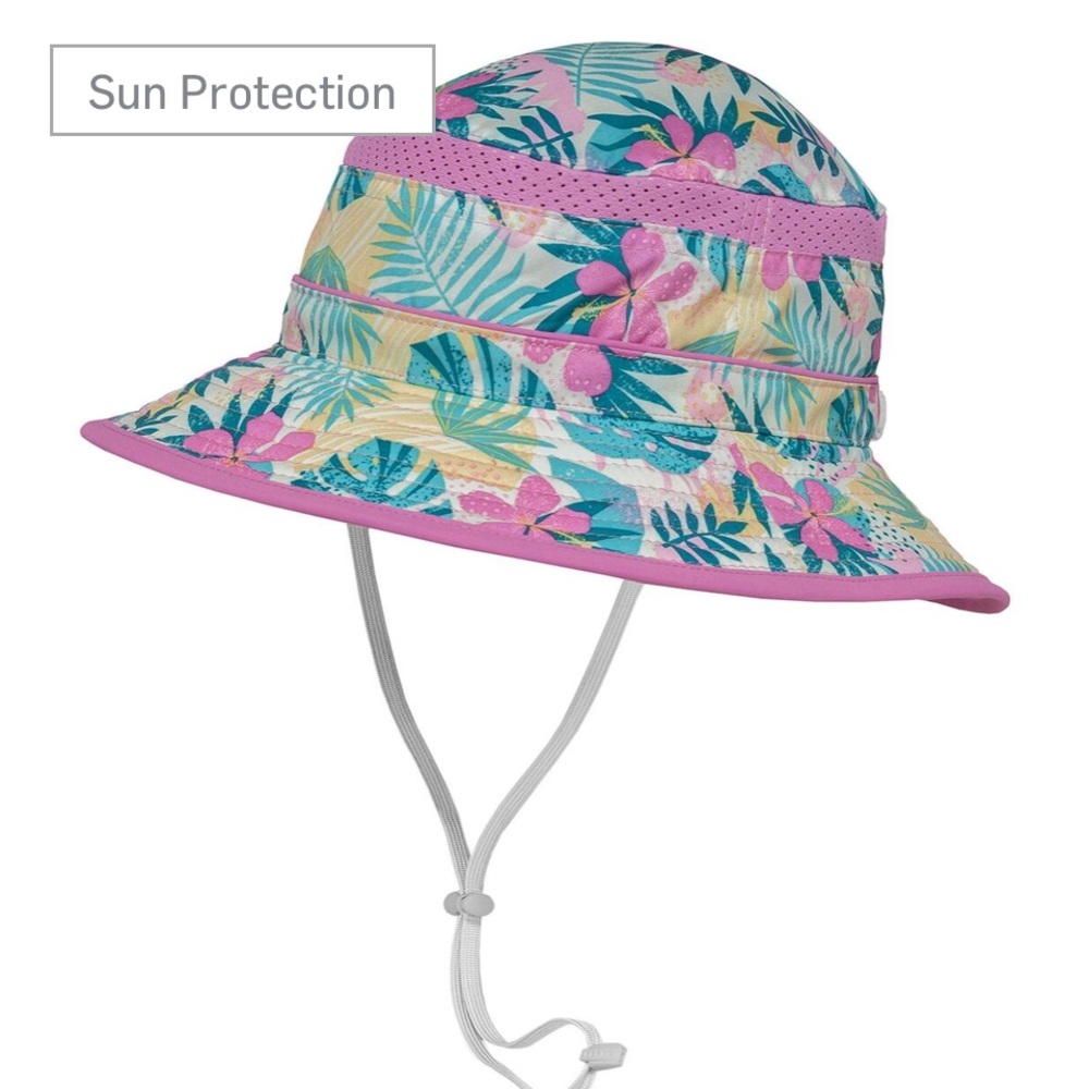 Sunday Afternoons Floral Bucket Hat with Chinstrap Beachwear Babywear
